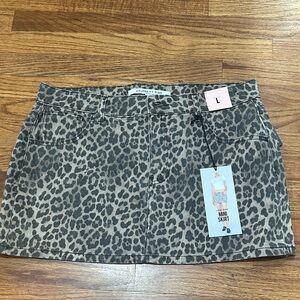 Celebrity Pink Animal Print Mini Skirt
